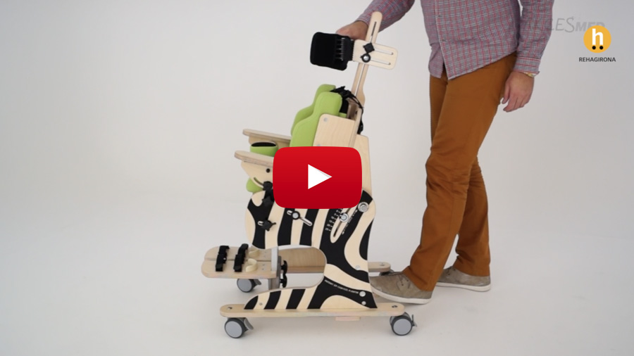 Como ajustar la silla de interior Zebra Invento